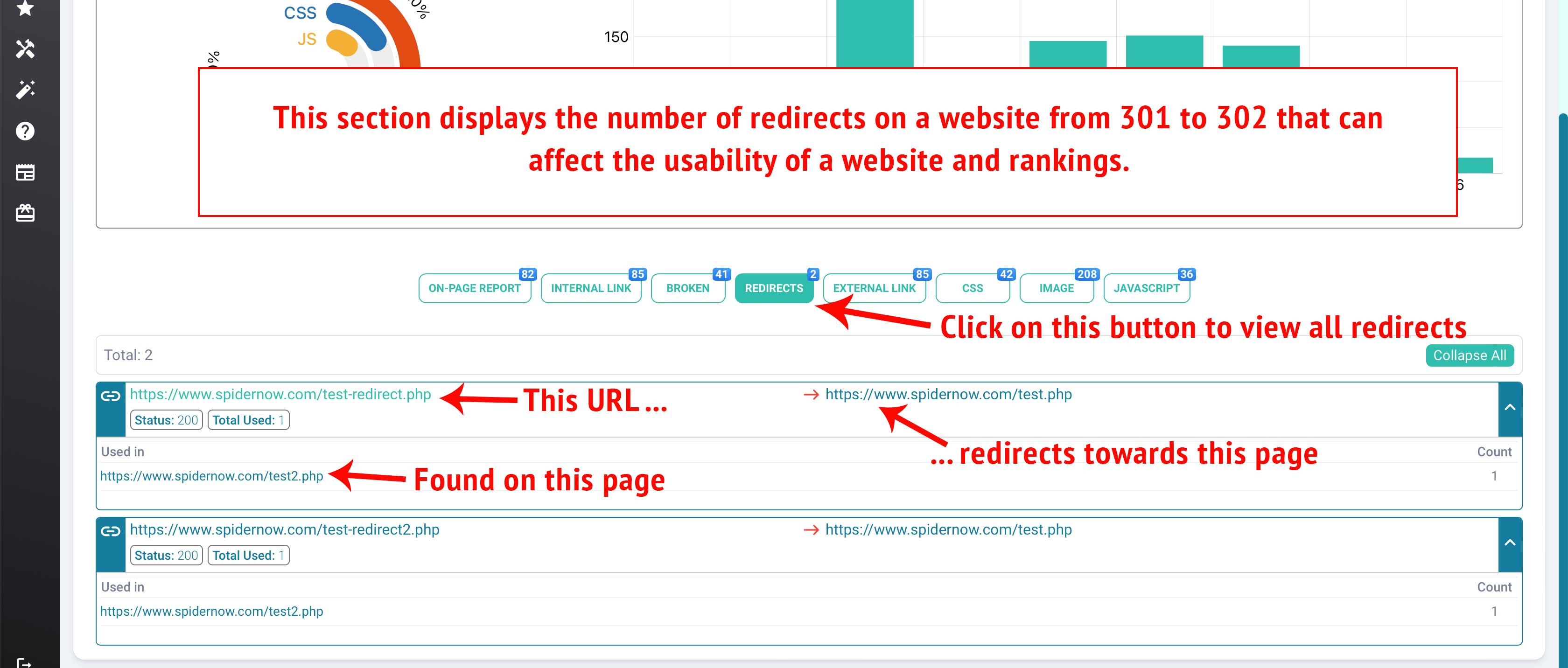 Redirects for 301 and 302